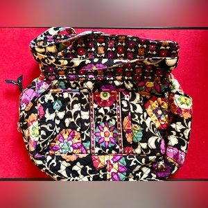 Pre owned good condition Vera Bradley Baby Diaper Bag Quilted black floral